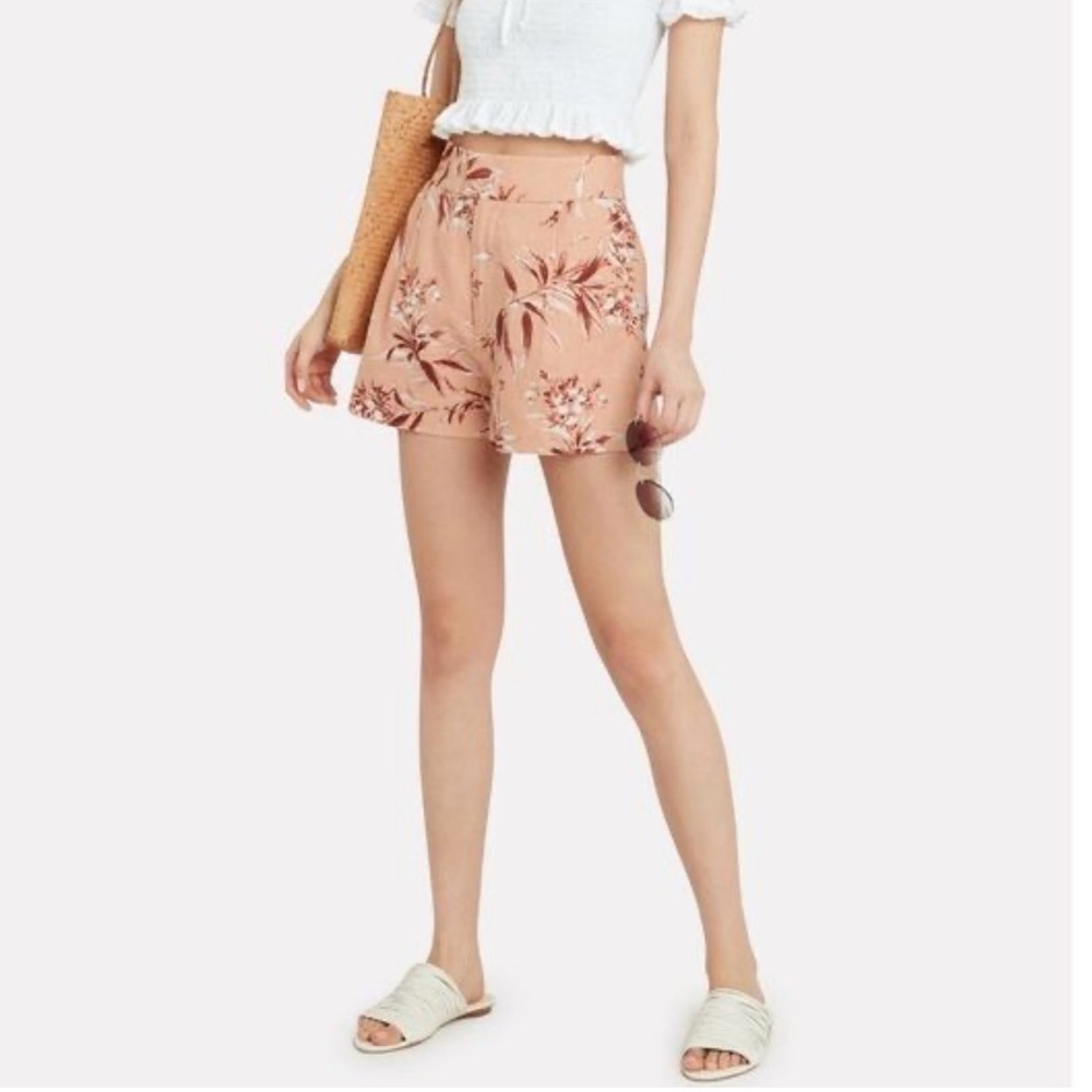 🔥STUNNING LINEN FLORAL SHORTS Joie Farron Sz 4 NWT price firm!!!